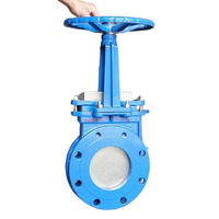 Vanne à guillotine électrique et hydraulique en acier moulé, acier au carbone pour applications générales dans les industries de l'eau, du gaz et du pétrole
