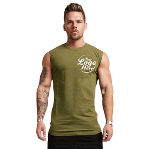 Débardeur de sport oversize pour homme, personnalisé, en coton respirant 190 grammes, imprimé hip-hop, idéal pour la course à pied - Product Image 1