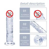 Dildos réalistes et doux de grande taille pour femmes, jouets sexuels, pénis incurvé, stimulateur du point G, masturbateurs vaginaux à ventouse, dildo pour adultes