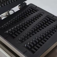 Nouveau modèle professionnel de machine à gaufres et à gâteaux en forme de sapin de Noël électrique, en acier inoxydable, portable, pour snacks