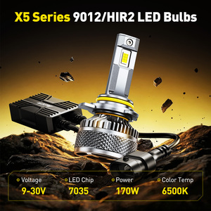 X5 AUXITO 9012 6500K <b>Headlight</b> Bulbs white 7000lm 85W 1:1 <b>LED</b> <b>Headlight</b> Bulbs - Product Image 2