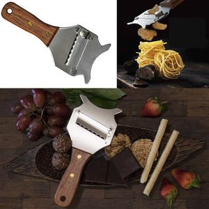 מטבח נירוסטה מתכוונן גבינת שוקולד כמהין מכונת גילוח מבצע קולפן חותך עם עץ ידית - Product Image 5