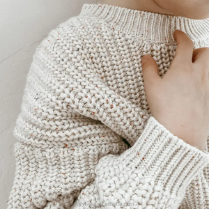 Áo len trẻ em mùa đông 2025, chất liệu cotton dệt kim dày dặn, kiểu dáng rộng, họa tiết chấm bi, áo len chui đầu cho bé - Product Image 4