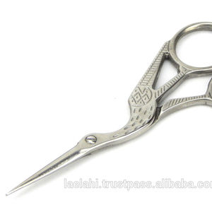 Tijeras Vintage con forma de cigüeña, tijeras de sastre de acero inoxidable para confección, tela bordada afilada para coser - Product Image 3