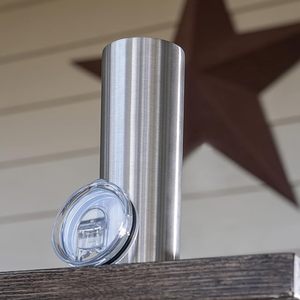 Paquete de 25 Vasos Delgados de Acero Inoxidable, Vasos Aislados de Doble Pared Rectos de 30 oz con Tapa y Pajita - Product Image 4