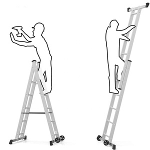 Échelle Deliladder <span class=keywords><strong>Pro</strong></span> série <span class=keywords><strong>3</strong></span> en 1, jouet pour enfants, en aluminium - Product Image 3
