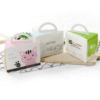 Boîte en papier Boîte à pâtisserie pour desserts avec logo personnalisé Emballage de gâteau en papier avec fenêtre Boîte à collation pour aliments