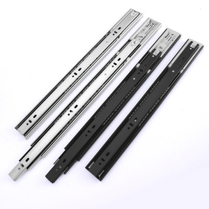 Glissières de tiroir en fer à fermeture douce faciles à installer, roulements à billes, rails contemporains pour armoires de cuisine et de salle à manger - Product Image 5