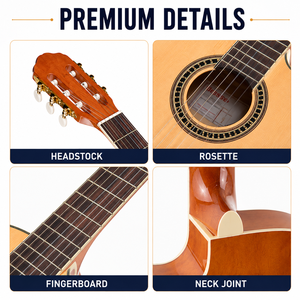 <span class=keywords><strong>Chitarra</strong></span> <span class=keywords><strong>Classica</strong></span> Cutaway da 39 Pollici con Corpo Sottile, Top in Abete, Produttore OEM ODM - Product Image 5