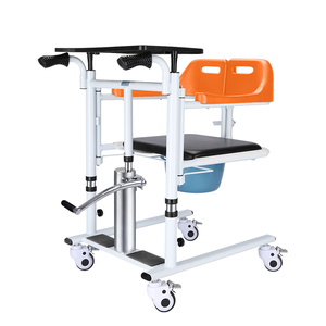 Chaise élévatrice mobile hydraulique pour transfert de patient, étanche, avec fonction toilettes, pour soins infirmiers, bain et douche - Product Image 3