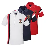 फैक्टरी गर्मियों नई ब्रांडेड POLOS शर्ट गोल्फ पोलो शर्ट पुरुषों पोलो शर्ट के लिए कॉलर और जेब के साथ खेलों
