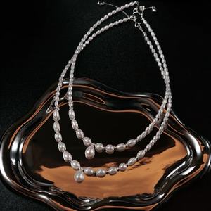 Collar de Perlas de Agua Dulce Naturales para Xiaomi, Tamaño Gradual, Plata de Ley S925, Diseño Retro, Collar de Belleza Dulce y Retro - Product Image 3