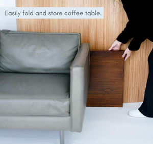 Nhà máy giả sử OEM tùy chỉnh kiểu dáng đẹp hình thức gấp bàn cà phê bằng gỗ ánh sáng đóng mở Mini Retro ban công hộ gia đình phòng khách - Product Image 4