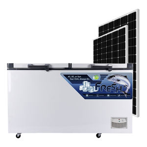 Congélateur <span class=keywords><strong>coffre</strong></span> solaire DC/AC personnalisé pour appareils électroménagers, 12/24V, réfrigérateur commercial, congélateur, vente directe d'usine - Product Image 1