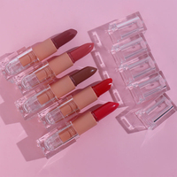 Cosmétiques, maquillage, rouge à lèvres crémeux, mat, imperméable, longue tenue, nude, vegan, marque privée, rouge à lèvres velours