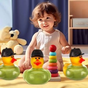 Nouveau produit 2026 : Canard en caoutchouc flottant de sécurité de 2 pouces pour salle de bain, jouet animal personnalisable, jouet couineur pour bébés, logo personnalisé - Product Image 4