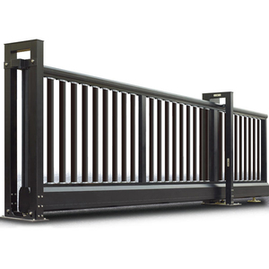 Cổng trượt điện bằng nhôm, tấm chắn riêng tư sân vườn, thiết kế cổng chính cao 6ft, sơn tĩnh điện JHR - Product Image 3