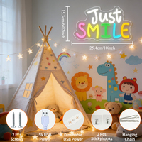 Neonawall Just Smile, Luz LED de Neón Acrílica con Alimentación USB, Forma Personalizable, Decoración Positiva para Pared, Habitación, Estudio, Fiesta, Negocio