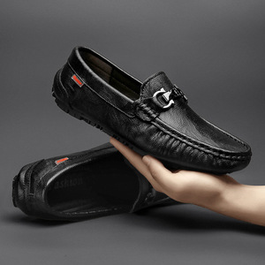 Zapatos de Cuero Genuino para Hombre, Mocasines Casuales con Suela Suave, Personalizables, Gran Venta - Product Image 2
