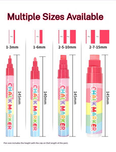 Marqueur à craie liquide personnalisable avec logo, <span class=keywords><strong>palette</strong></span> de couleurs macaron, 1mm 3mm 6mm 10mm 15mm, pour graffiti et art de gribouillage - Product Image 5