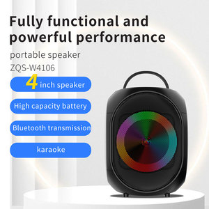 ZQS-W4106 Loa Di Động Với RGB Đèn Âm Thanh <span class=keywords><strong>Stereo</strong></span> Bằng Giọng Nói Điện Thoại Di Động Loa <span class=keywords><strong>Bluetooth</strong></span> Di Động Cho Ngoài Trời - Product Image 2