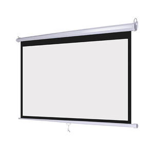 Pantalla de proyector extraíble Manual, pantalla de proyección montada en la pared de 100 pulgadas para cine en casa, oficina, escuela, presentación - Product Image 1
