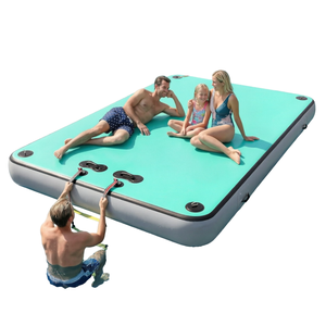 Plataforma Flotante Inflable de PVC Resistente, Hecha a Medida, para 5-10 Personas, Capacidad de 500 kg, Tapete de Yoga Acuático, Plataforma Flotante para Descanso - Product Image 1