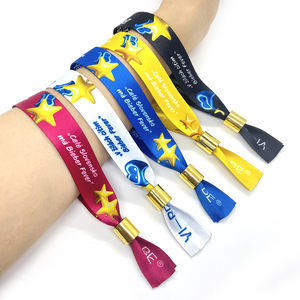 Pulsera de poliéster de Festival barata personalizada, pulsera tejida de tela en blanco por sublimación con cierre de plástico, pulsera de pareja <span class=keywords><strong>totwoo</strong></span> - Product Image 3