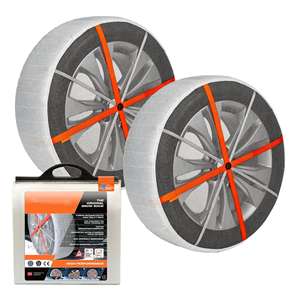 Chaussettes Auto pour Véhicules Particuliers, Véhicules Utilitaires et Camions, Chaussettes à <span class=keywords><strong>Neige</strong></span> pour Pneus, Lot de 2 - Product Image 1