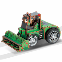 Vente flash - Puzzle 3D en bois à construire soi-même - Véhicule d'ingénierie - 40 à 90 pièces - Jouet éducatif