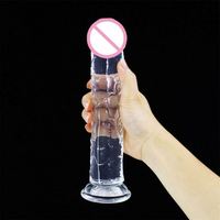 Dildo en cristal transparent pour femme, jouet sexuel réaliste, sans œufs, pour femmes, sextoys