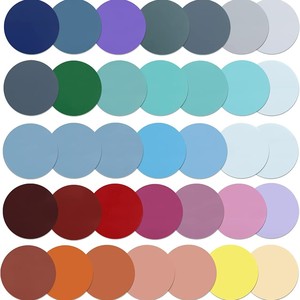 Grosir alat tulis warna bulat catatan tempel transparan diposting itu Memo Notepad stiker pesan kantor sekolah - Product Image 1