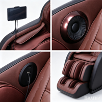 Fauteuil de massage intelligent en cuir PU de luxe pour le corps entier, fauteuil de massage à gravité zéro de luxe pour usage domestique