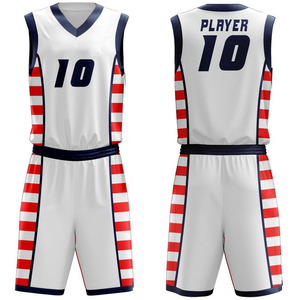 Uniforme de Baloncesto Personalizado de Primera Calidad, Transpirable y Ecológico, con Nombre del Equipo Personalizable, Sin Mangas, de Poliéster - Product Image 1