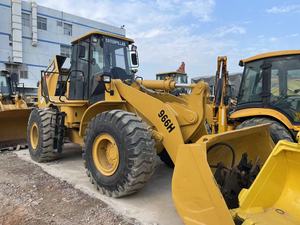 Chargeuse sur pneus Caterpillar 966H d'occasion, robuste, jaune, chargeuse frontale - Product Image 2