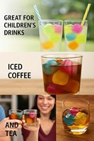 Glaçons réutilisables de 2,5 cm, cubes de glace carrés en plastique colorés, glaçons recongelables pour les boissons