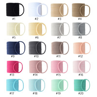 Bandeau élastique en nylon sans trace pour enfants, bande élastique pour nourrissons et tout-petits, accessoires de cheveux DIY, bandeau de couleur unie