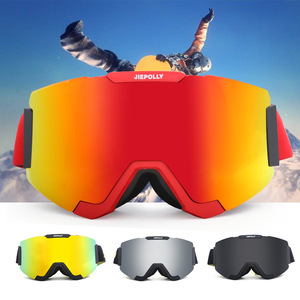 Jiepolly <b>Ski</b> Goggles Magnetic Interchangeable Lens One Size Outdoor Snow Sports Protection - Product Image 2