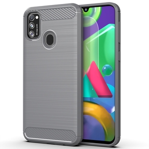 In Fibra di carbonio Antiurto Molle di TPU Della Copertura Posteriore Cassa Del Telefono mobile Per Samsung Galaxy <span class=keywords><strong>m21</strong></span> - Product Image 3