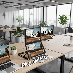 Monitor Portátil Profesional de Diseño Personalizado de 15.6 Pulgadas con Pantalla Triple FHD IPS, Extensión Dual para Trabajo de Ingeniería y Científico - Product Image 6