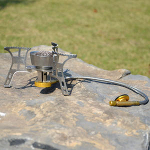 Réchaud de camping portable à gaz Lanshan, coupe-vent, type split, léger, pour usage extérieur - Product Image 1