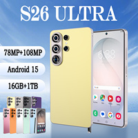 Teléfono Inteligente para Juegos S26 Ultra Original, Nuevo, con Memoria de 16+1T, Doble SIM, Versión Global, 5G, LTE