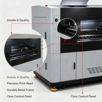 Impresora Industrial de Inyección de Tinta de Gran Formato I1600 de un Solo Cabezal con Tinta Eco Solvente para Impresión en Película de PVC