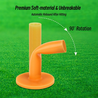 Tees de golf en caoutchouc durables pour la practice, tailles mixtes pour tapis d'entraînement intérieur et extérieur, accessoires de golf