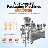 Machine de remplissage et de bouchage automatique monobloc rotative à pompe à piston servo pour crème cosmétique, lotion, liquide et pâte en flacon