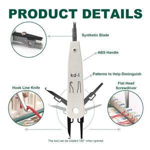 110 Type Insert Cutting Crimping Pliers Krone Wire <b>Leather</b> Hole Impact RJ45 <b>Punch</b> Down <b>Tool</b> for Network Cable - Product Image 5
