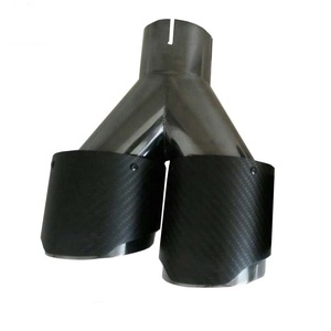 汽车用新型性能碳纤维排气尖端双泵3英寸消声器尖端 - Product Image 4