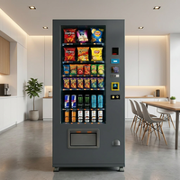 Distributeur automatique réfrigéré compact pour aliments et boissons, idéal pour les petites entreprises et les centres commerciaux