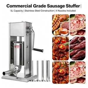 Machine à farcir les saucisses en acier inoxydable de qualité industrielle pour la fabrication de saucisses en restaurant - Product Image 3