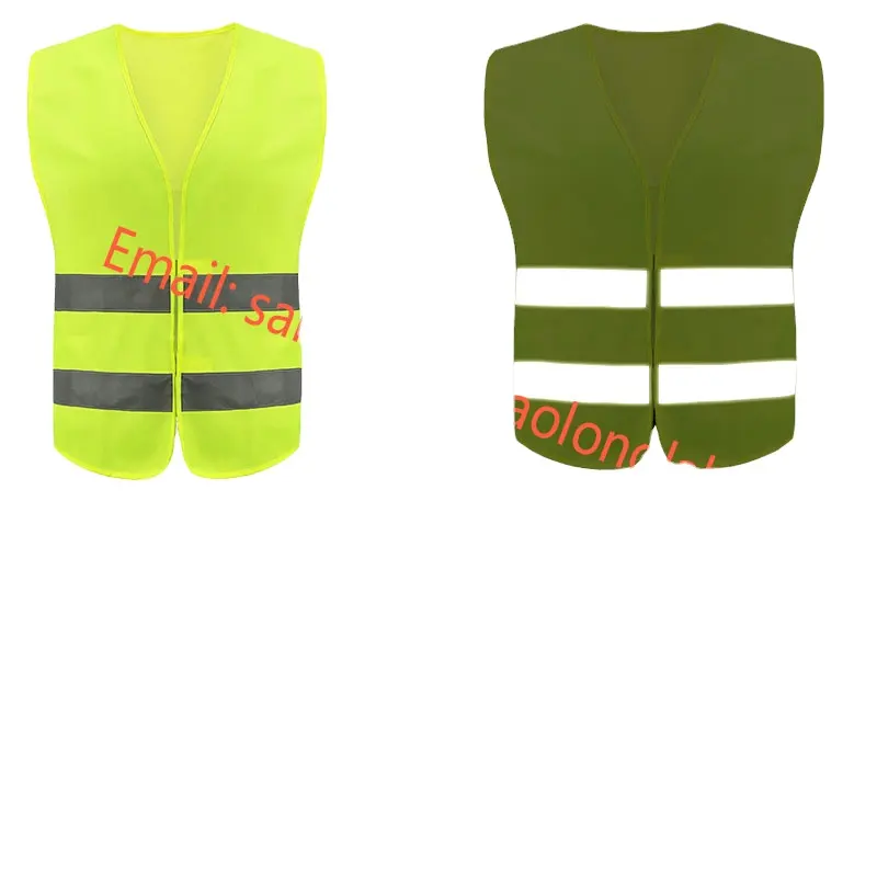 Giá Rẻ Tùy Chỉnh Logo An Toàn Áo Ghi Lê 100% Polyester Giá Rẻ Đường Nơi Làm Việc An Toàn Phản Quang Vest